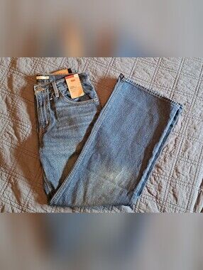 Levi's Middy Loose Bootcut Denim Jeans (Dark Wash)